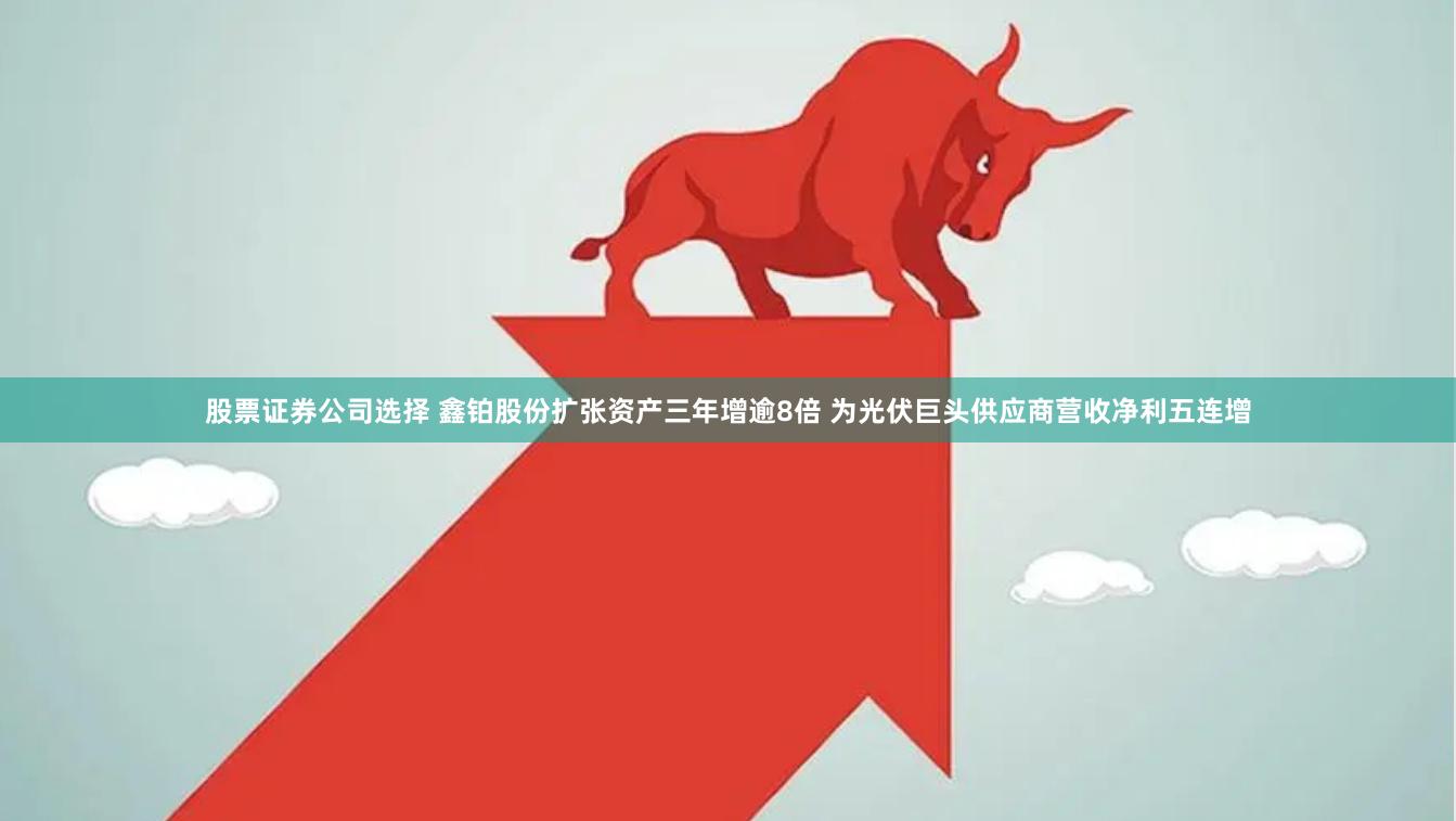 股票证券公司选择 鑫铂股份扩张资产三年增逾8倍 为光伏巨头供应商营收净利五连增