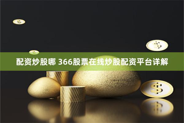 配资炒股哪 366股票在线炒股配资平台详解